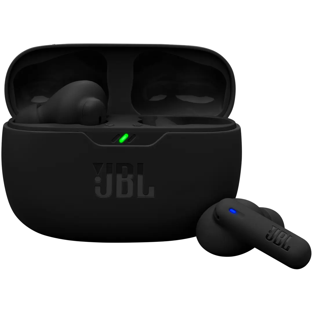 JBL Bluetooth vastamelunappikuulokkeet Vibe Beam 2 musta