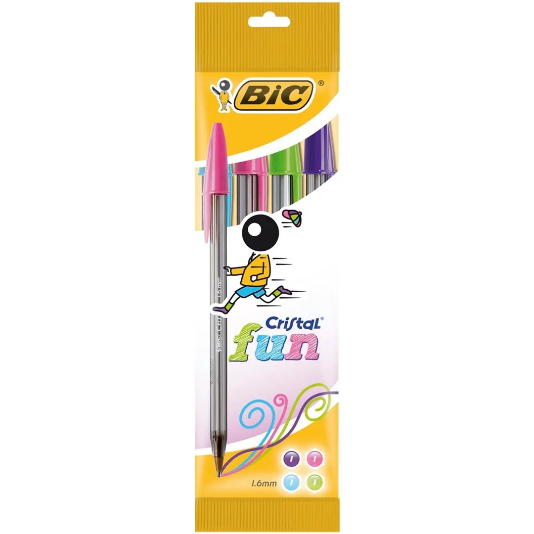 BIC Cristal Fun kuulakynä 4kpl