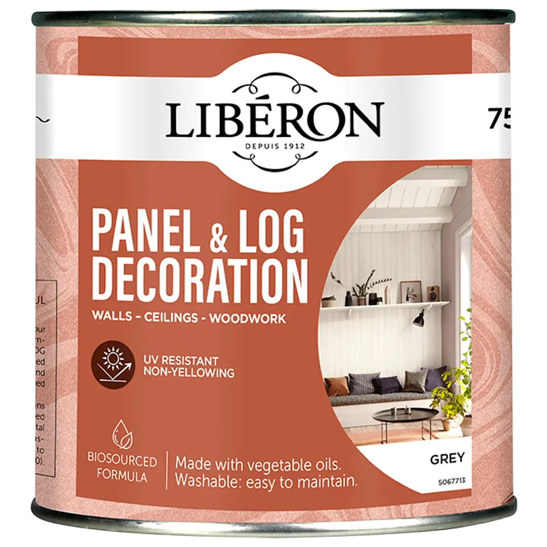 Liberon paneeli- ja hirsisuoja 750 ml Grey