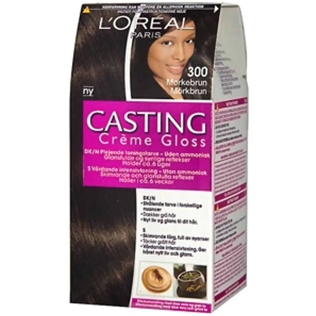 L'Oréal Paris Casting Crème Gloss 300 Darkest Brown Tummanruskea kevytväri 1kpl