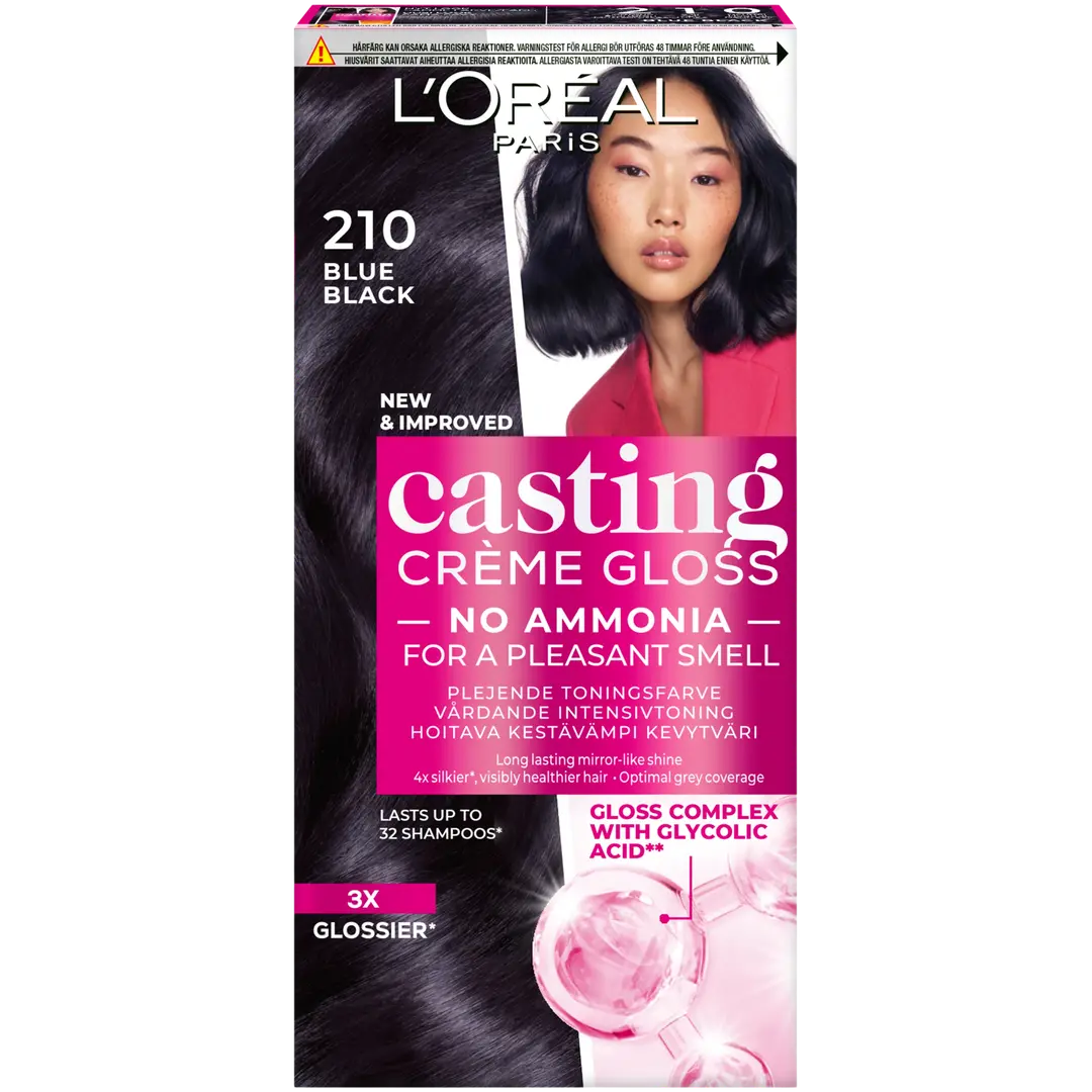 L'Oréal Paris Casting Crème Gloss 210 Blue Black semi-permanent hiusväri normaaleille hiuksille 1 pce