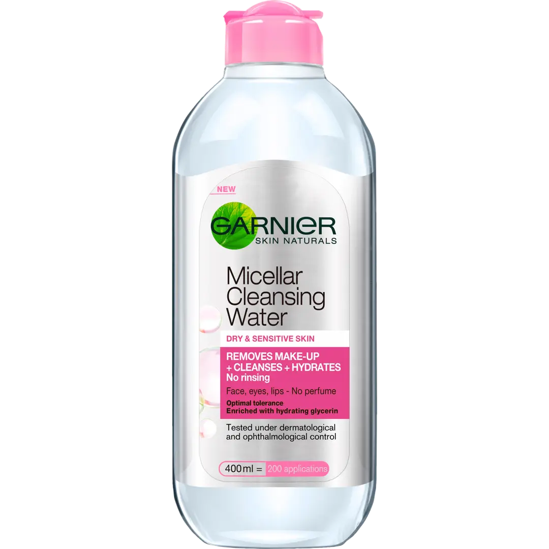 Garnier Skin Active Micellar puhdistusvesi kuivalle ja herkälle iholle 400ml