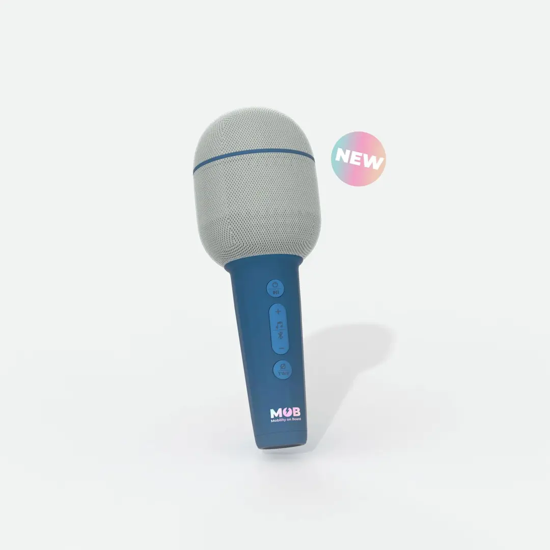MOB Bluetooth karaokemikrofoni Micro Groovy sininen