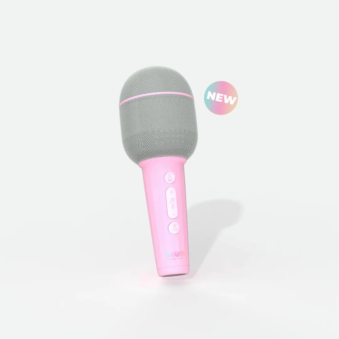 MOB Bluetooth karaokemikrofoni Micro Groovy vaaleanpunainen