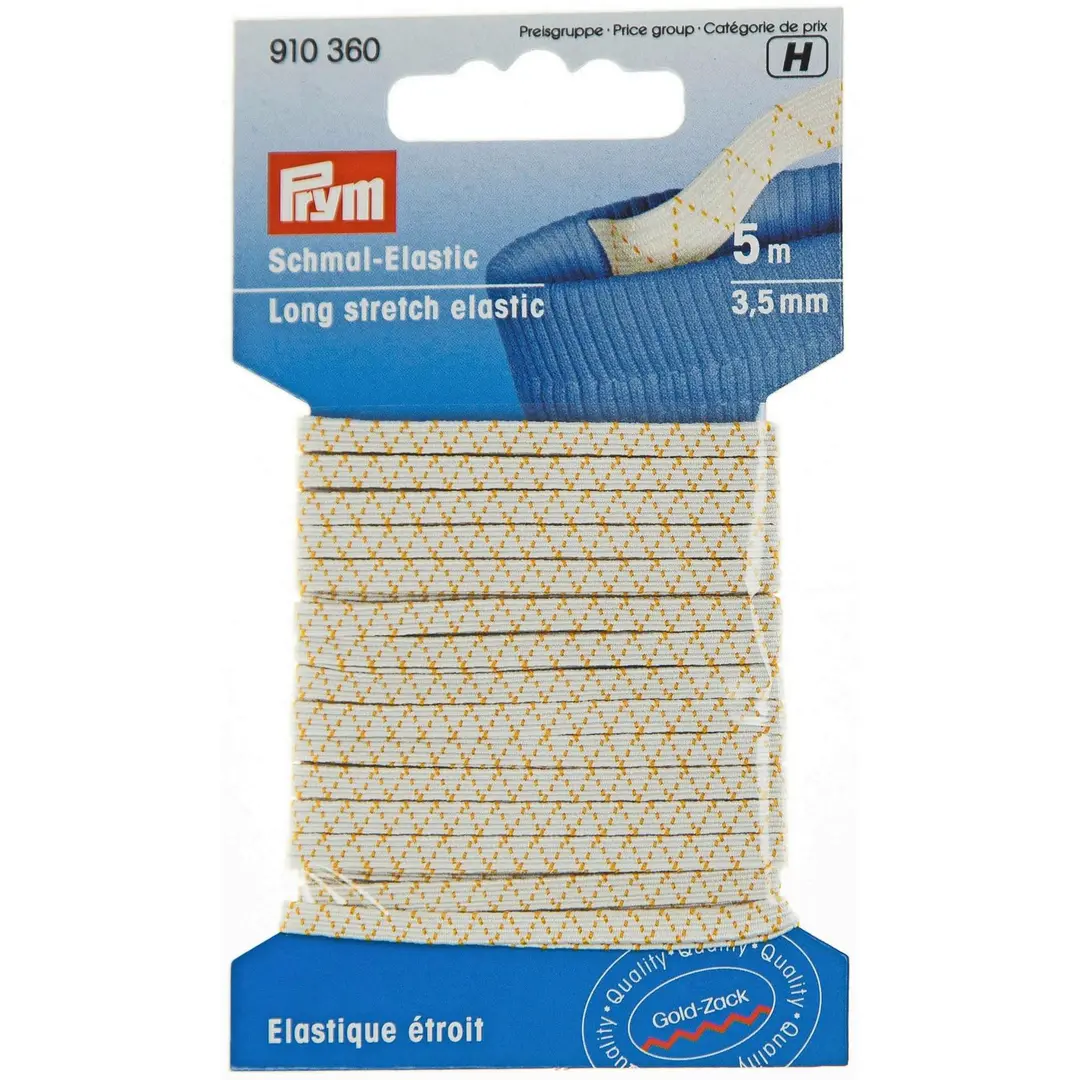 Prym kuminauha 3,5 mm valkoinen 5 m/pakkaus