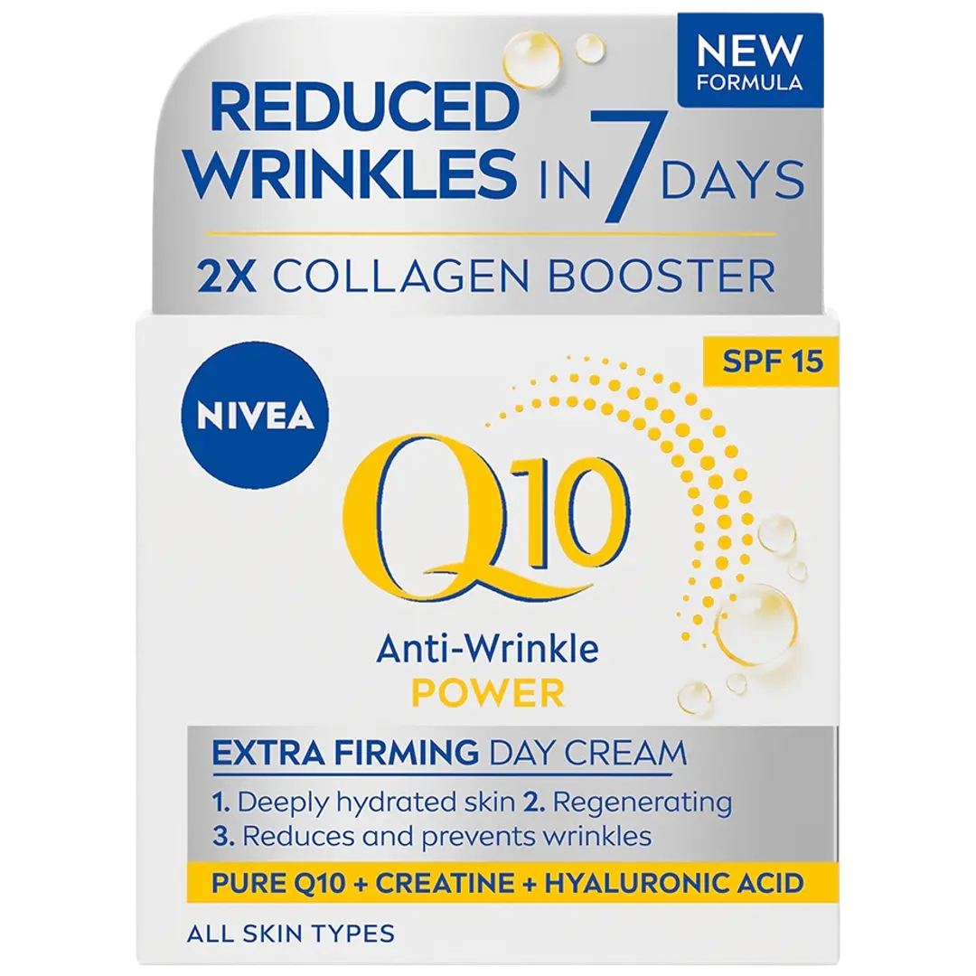 NIVEA 50ml Q10 Anti-Wrinkle Power Extra Firming Day Cream SK15 -päivävoide