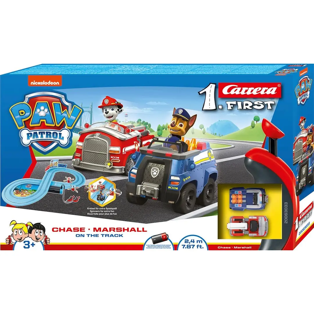 Carrera autorata First Paw Patrol Chase & Marshall On the Track