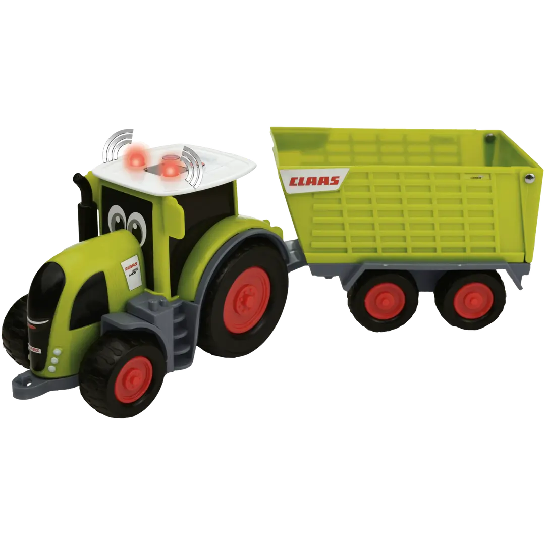 Claas traktori ja peräkärry Axion 870 + Cargos 750