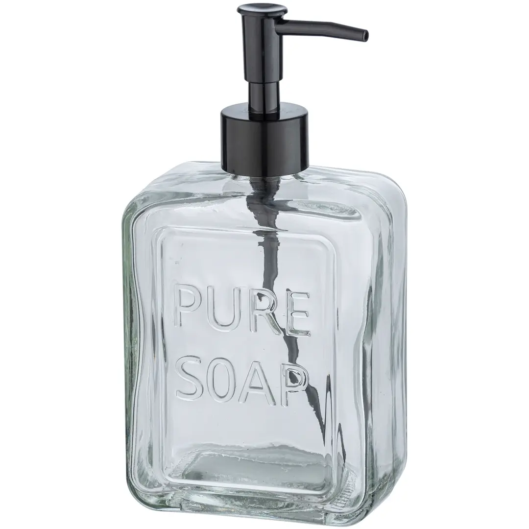 Saippua-annostelija Pure Soap kirkas lasi