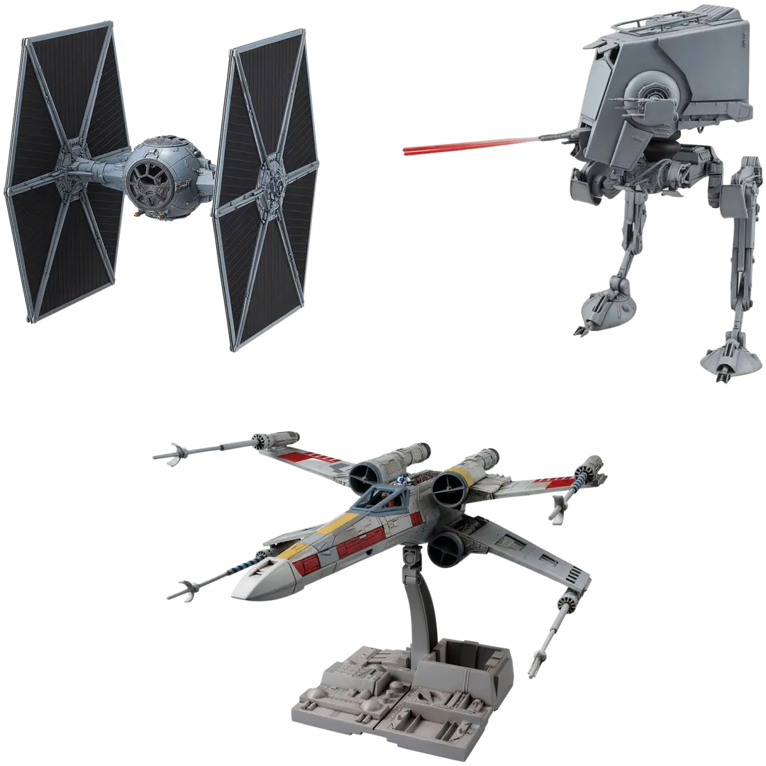 Revell Bandai pienoismalli Starwars, erilaisia