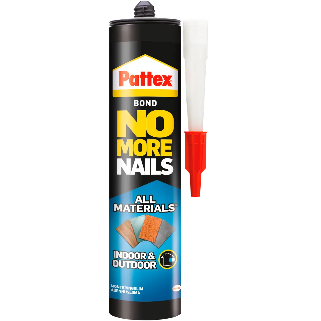 Pattex asennusliima sisä- ja ulkokäyttöön 280ml No More Nails All Materials