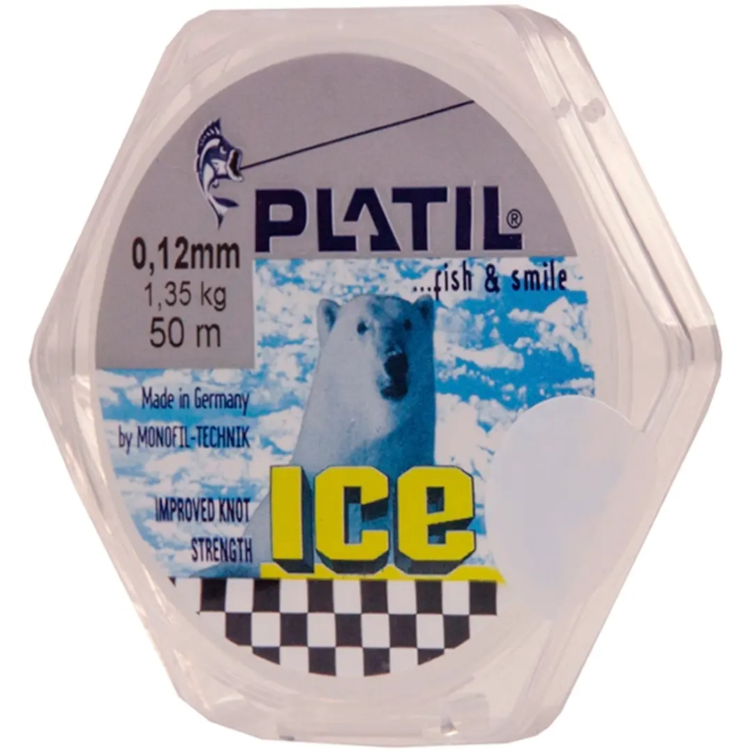 Platil pilkkisiima Ice Line 0,12mm/50m kirkas