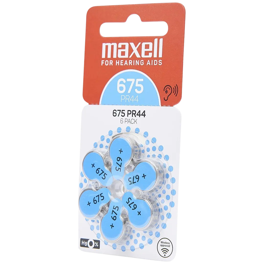 Maxell 675 Kuulokojeparisto 6-pack