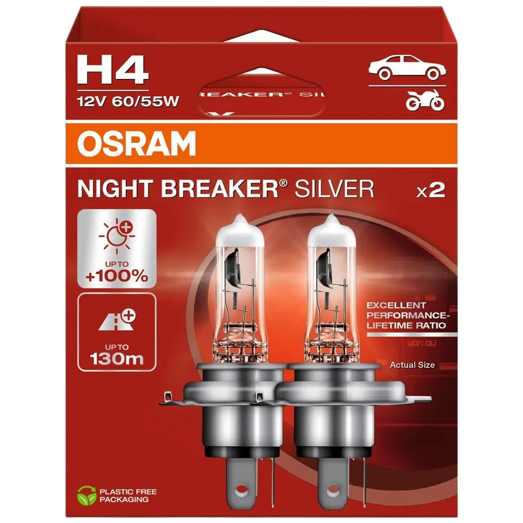 Osram Night Breaker Silver H4 12V 60/55W polttimopari