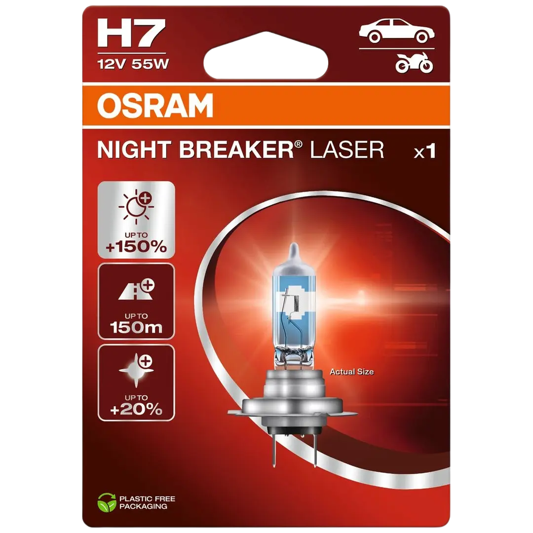 Osram Night Breaker Laser H7 12v 55W polttimo