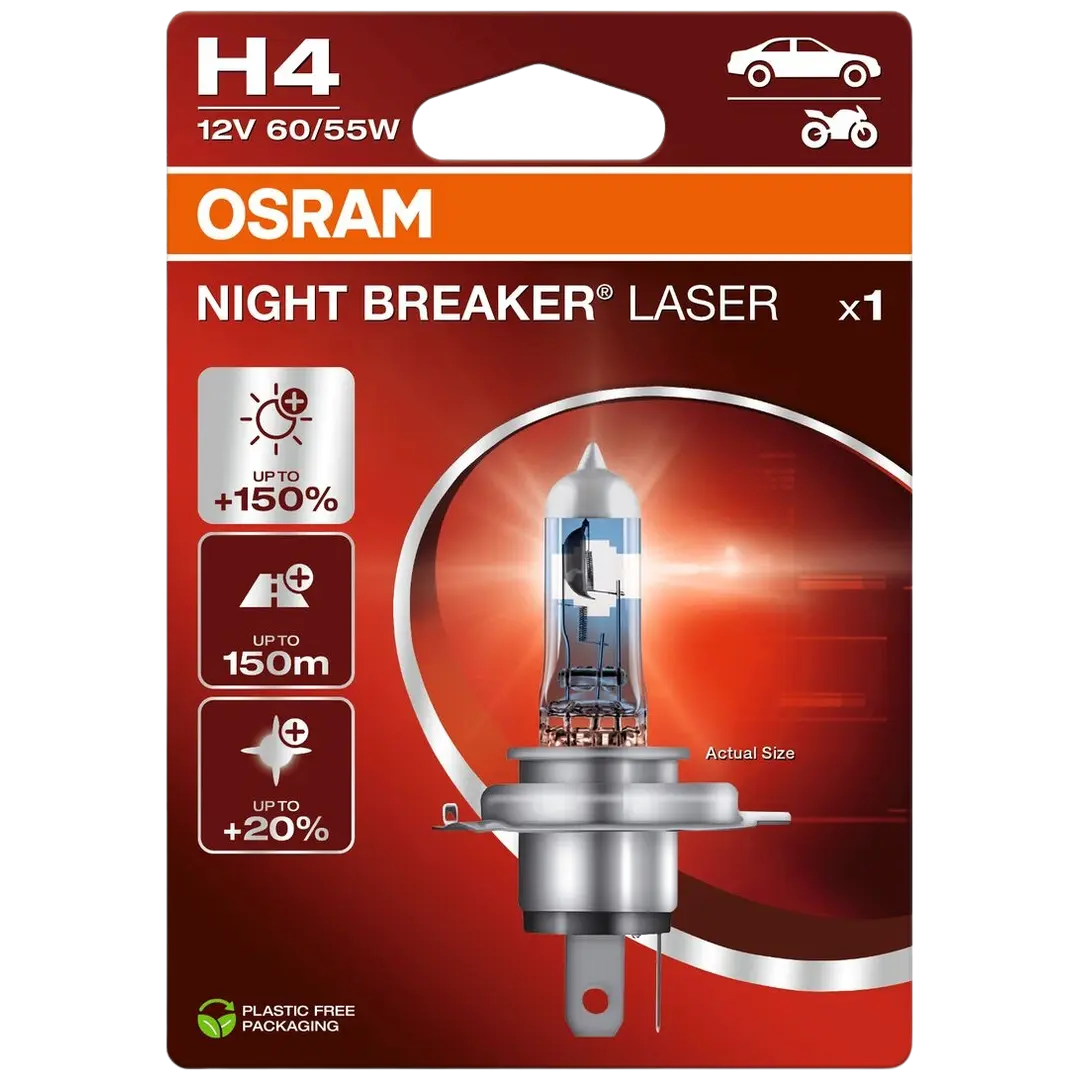 Osram Night Breaker Laser H4 12V 60/55W polttimo