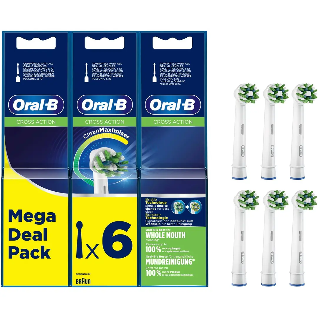 Oral-B vaihtoharja 2+2+2kpl Cross Action