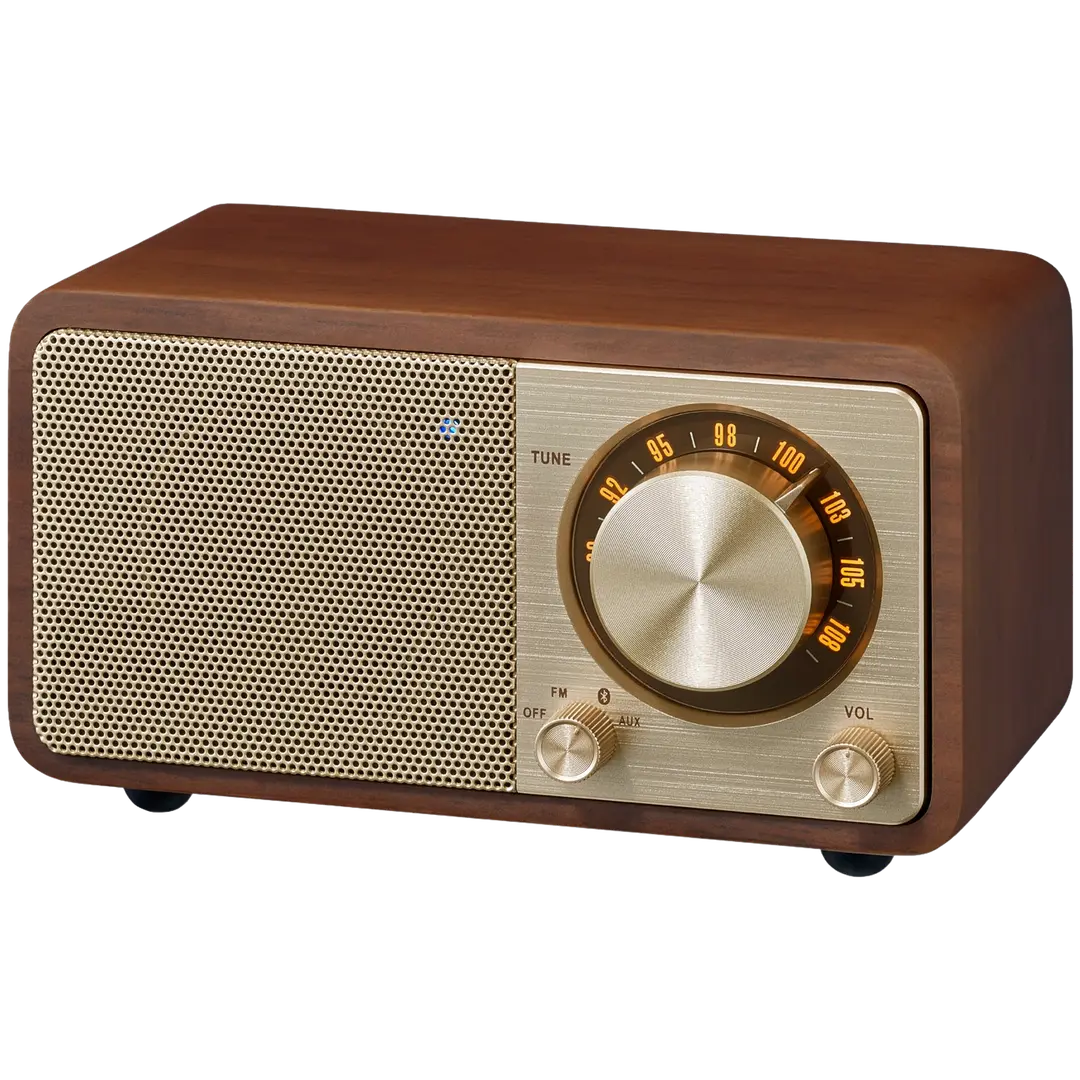 Sangean radio bluetooth kaiuttimella Genuine mini (WR-7) tumma puu