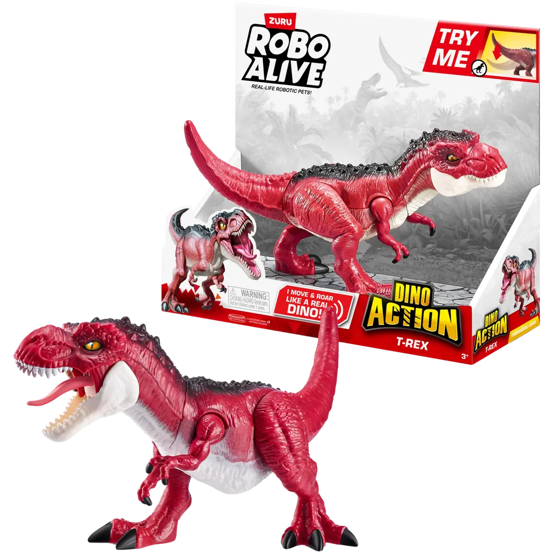 Robo Alive robottidinosaurus Dino Action T-Rex, erilaisia