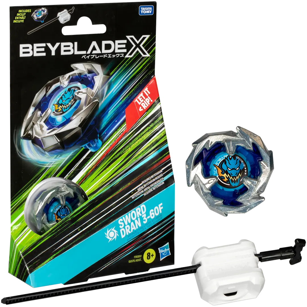 Beyblade X aloituspakkaus, erilaisia