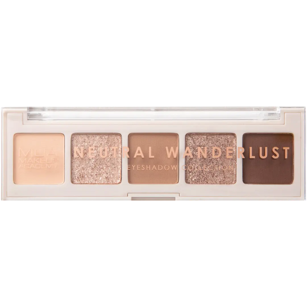 MUA Make Up Academy Eyeshadow Palette 5 shades 3,2 g  Neutral Wanderlust luomiväripaletti