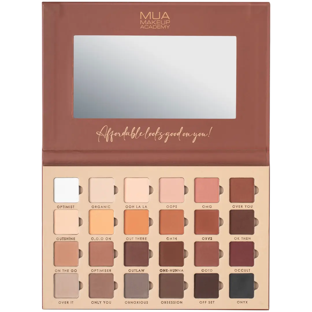 MUA Make Up Academy Ultimate Obsession 24 Shade Matte Nude Eyeshadow Palette 26,4 g luomiväripaletti