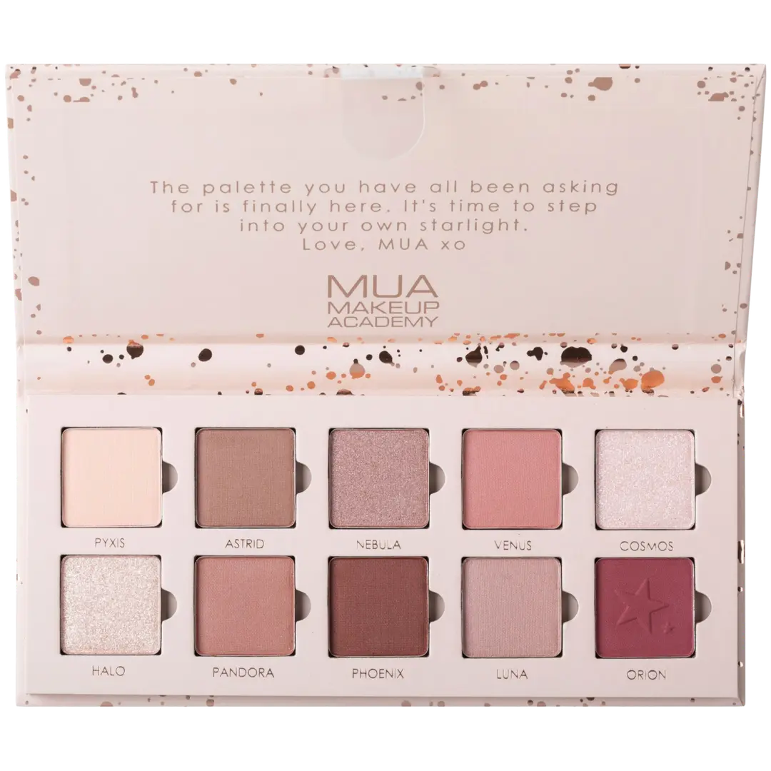 MUA Make Up Academy Eyeshadow Palette 15 shades 12 g Starlight luomiväripaletti