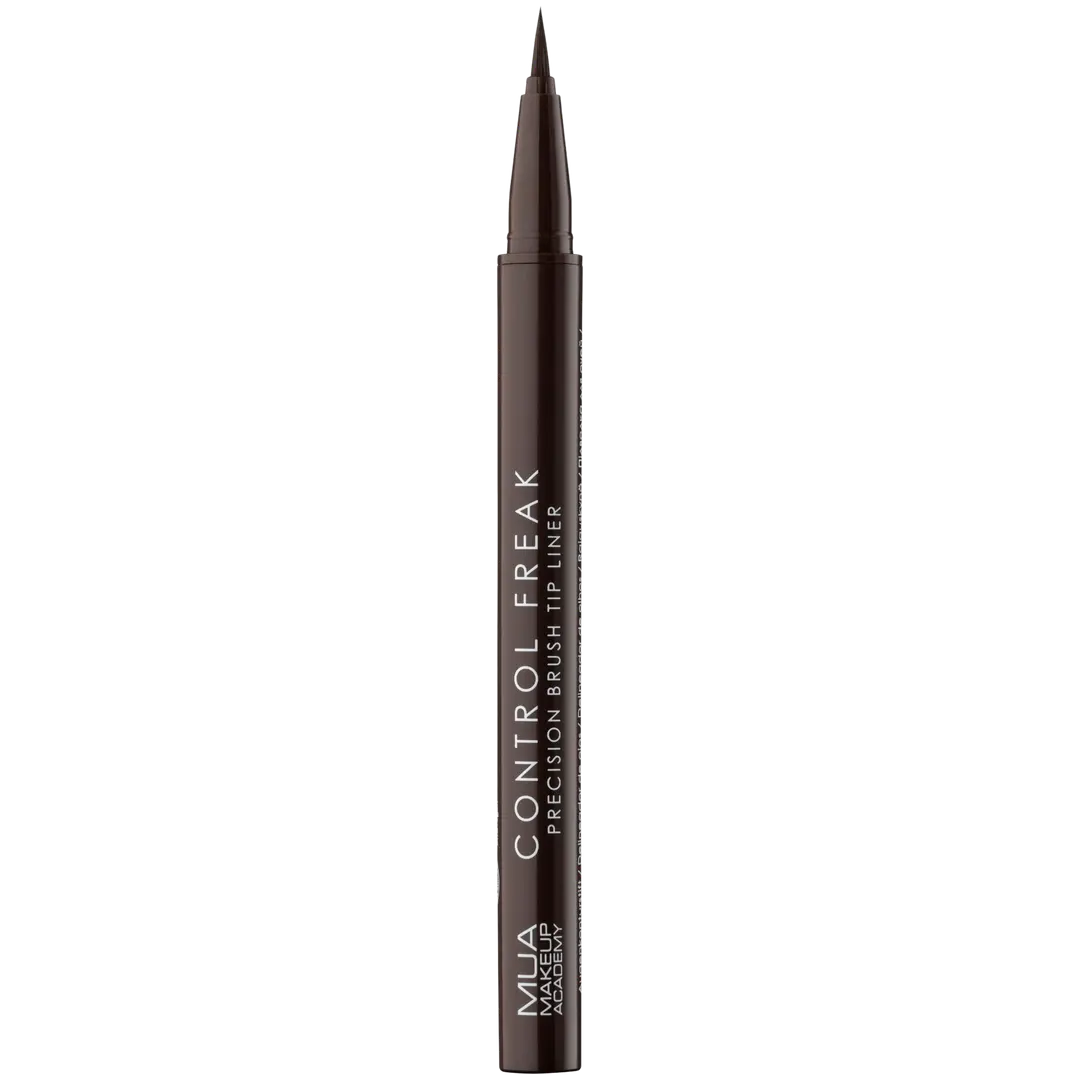 MUA Make Up Academy Control Freak Brush Tip Liquid Eyeliner Brown 0,5 ml, Nestemäinen silmänrajaus