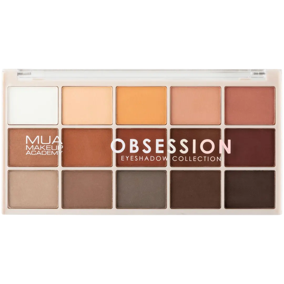 MUA Make Up Academy Eyeshadow Palette 15 shades 12 g Obsession luomiväripaletti