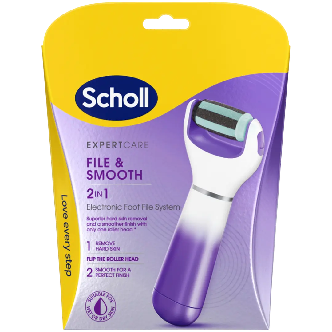 Scholl Elektroninen jalkaraspi 2in1 purple