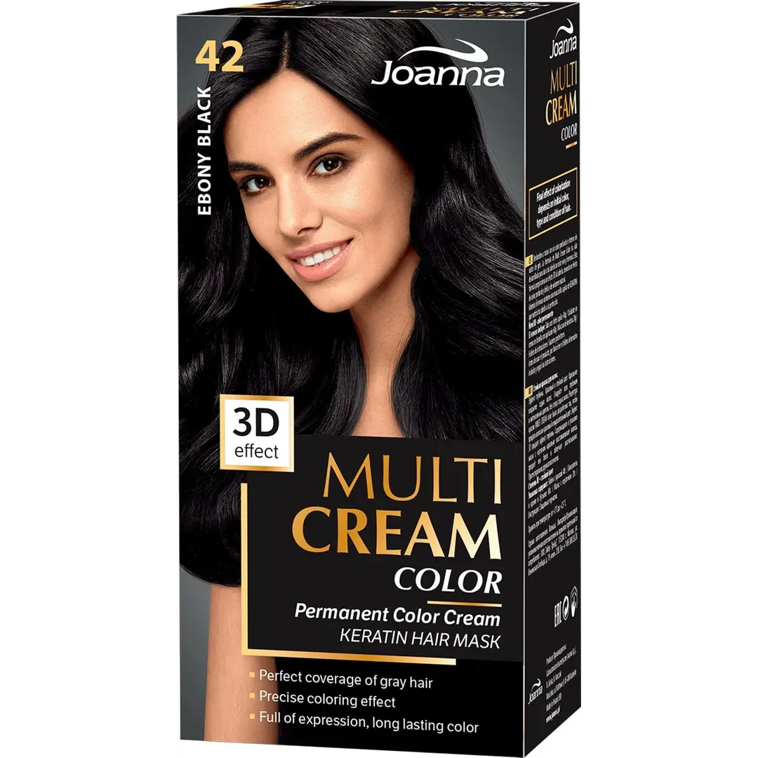 Joanna Multi color cream hiusväri 42 Ebony black permanent