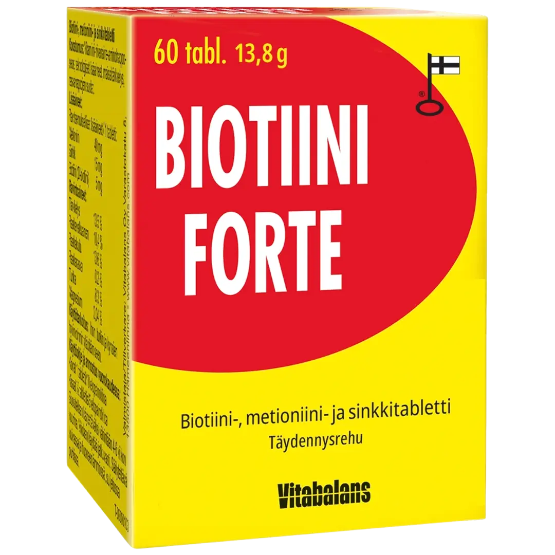 Biotiini Forte sinkki-biotiini-metioniinitabletti koirille ja kissoille, 60 tabl.