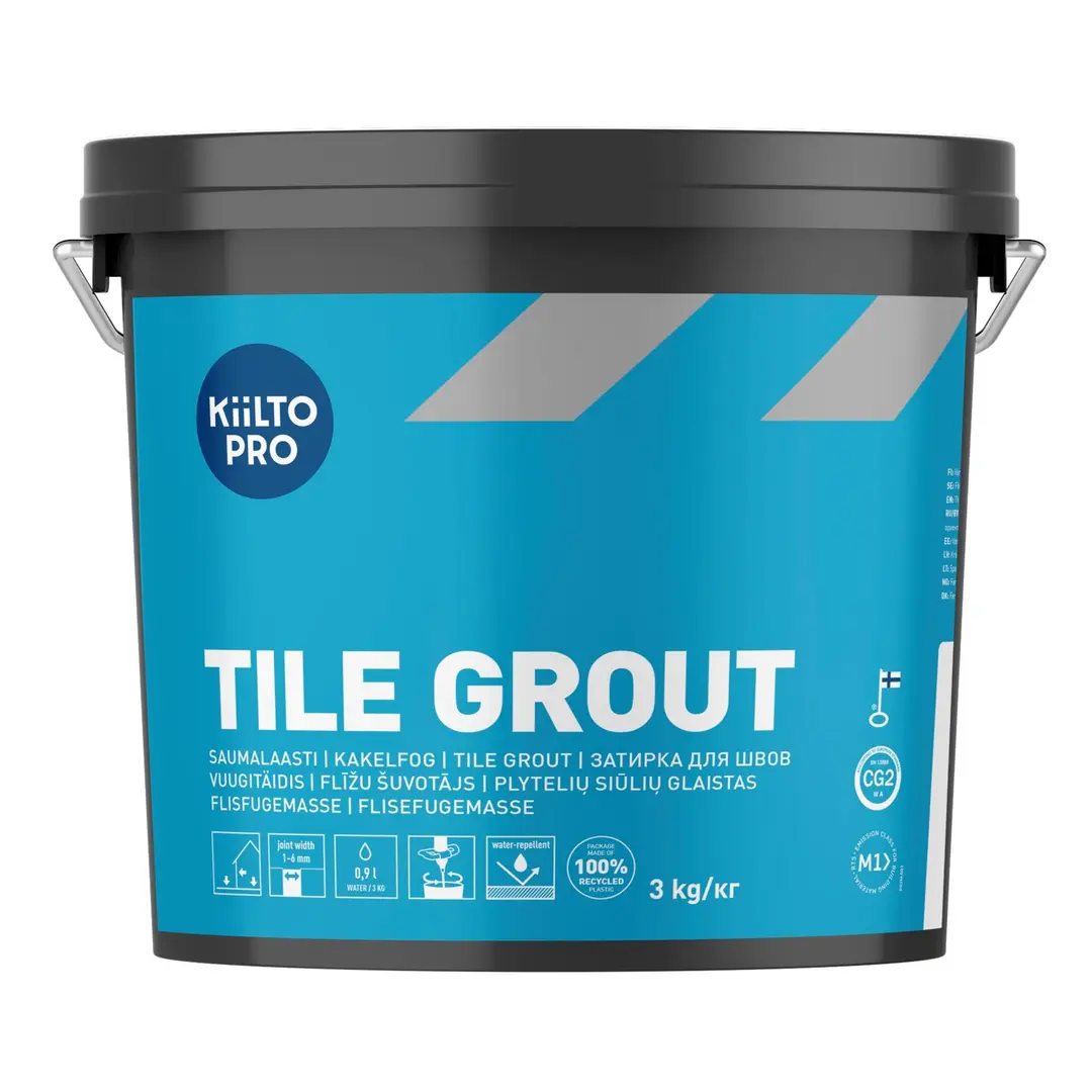 Kiilto Pro Tile grout saumalaasti 10 traffic white 3 kg