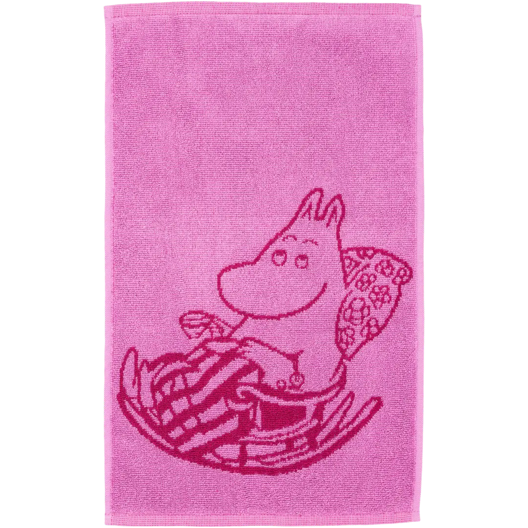 Moomin Arabia käsipyyhe 30x50 Muumimamma purppura GOTS