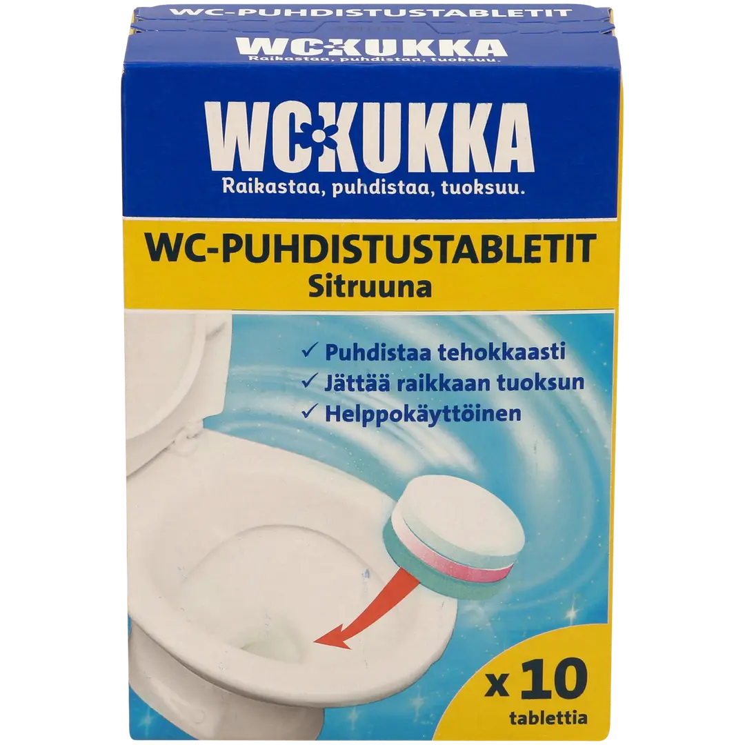 WC Kukka Sitruuna WC-Puhdistustabletti 10x25g