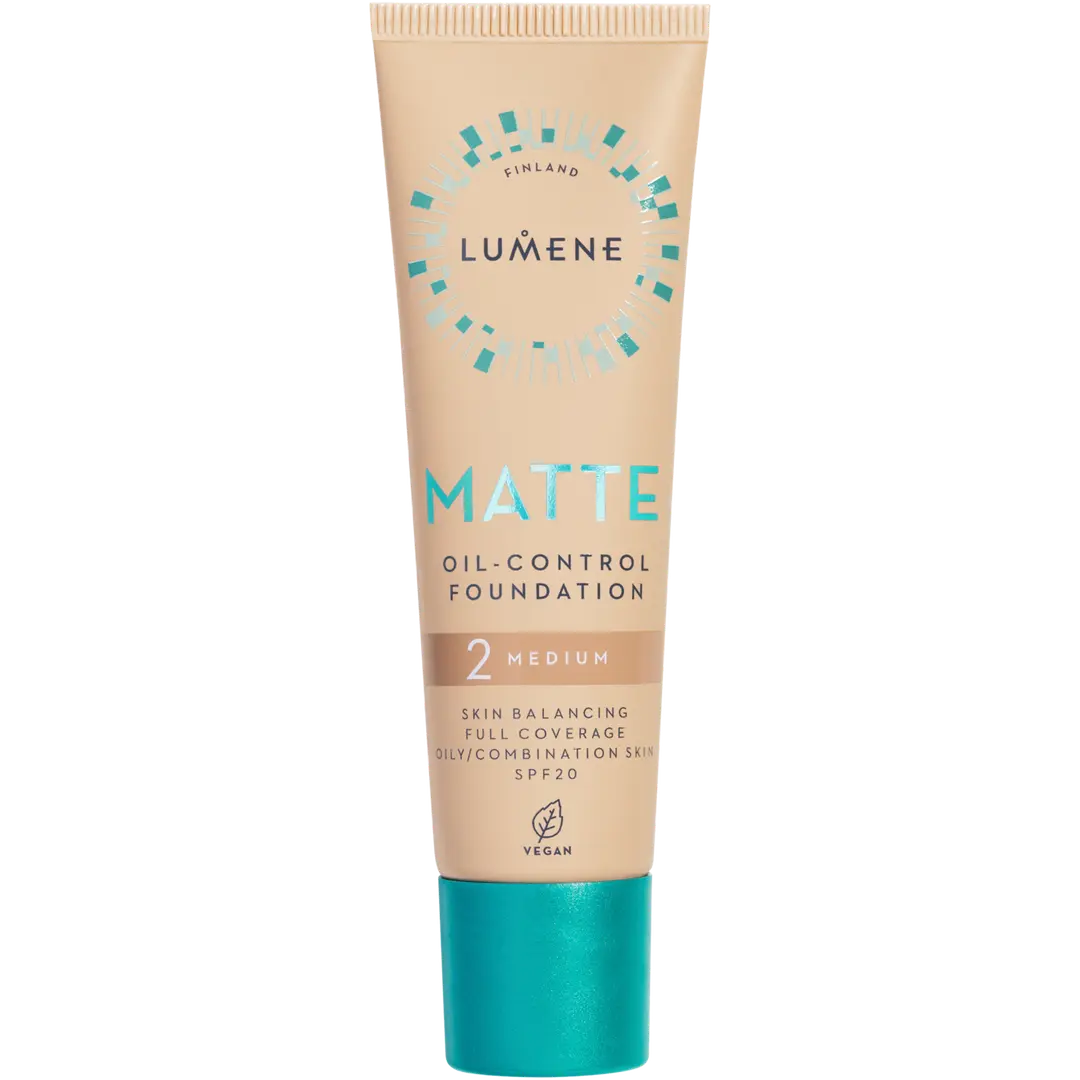 Lumene Matte Oil-control Mattameikkivoide SPF20 2 Medium 30 ml