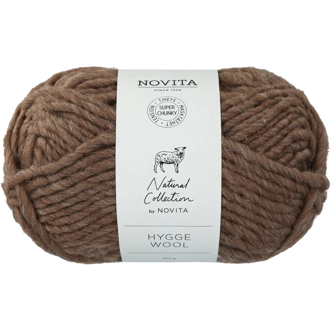 Novita lanka Hygge Wool 100 g metsäsieni 068