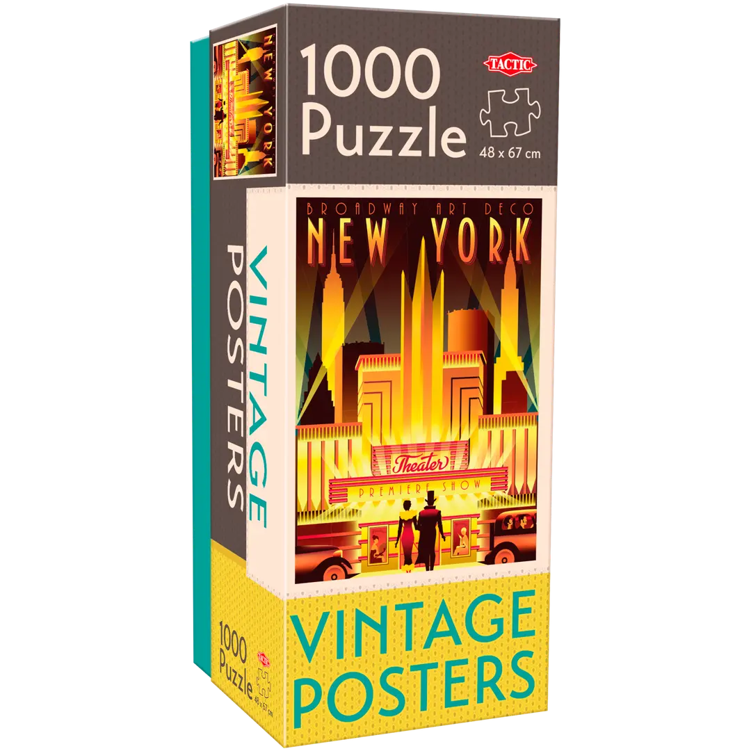 Tactic palapeli Vintage Posters New York 1000 palaa