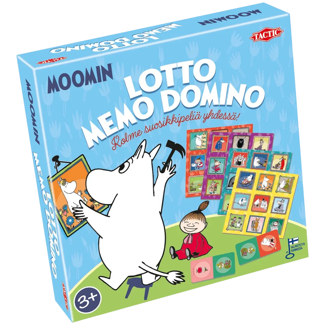 Tactic peli Muumi 3in1 Lotto Memo Domino