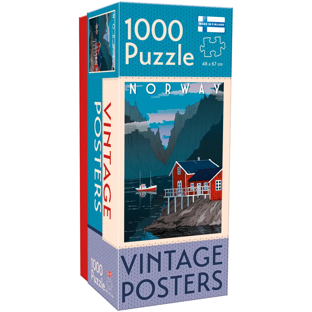 Tactic palapeli Vintage Posters Norja 1000 palaa