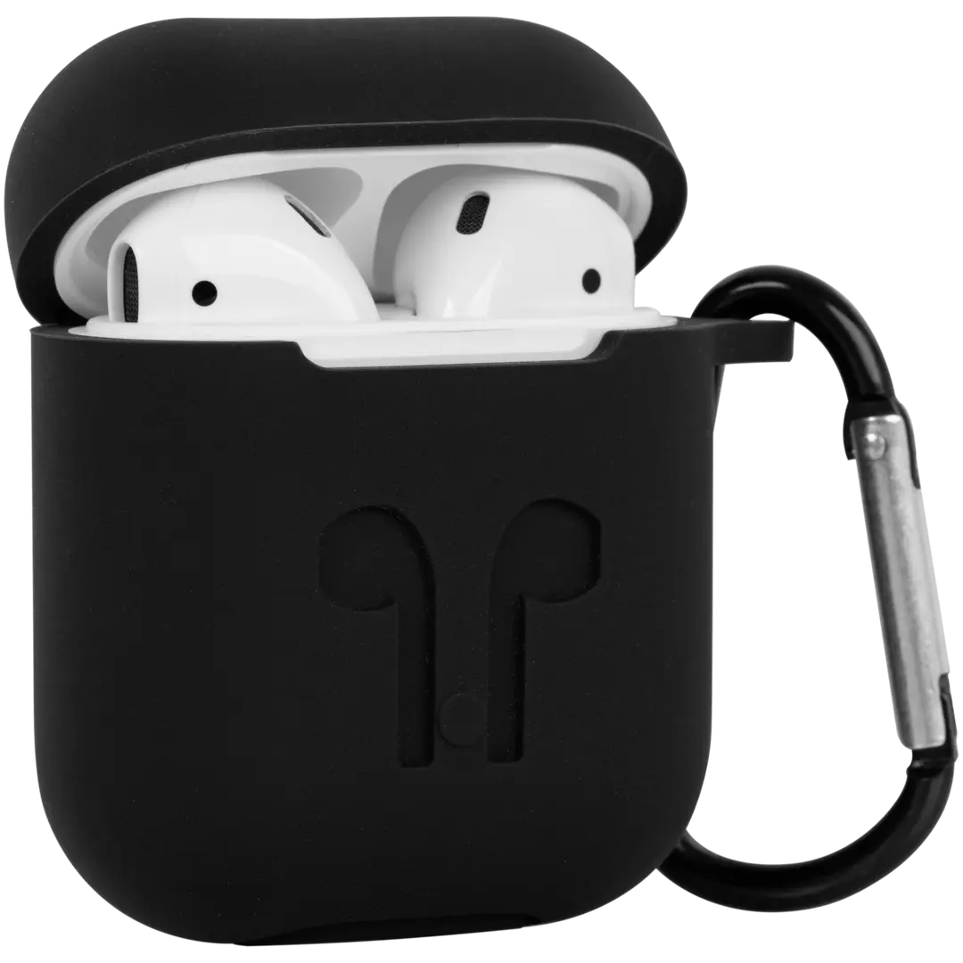 Wave silikonisuoja Apple AirPods (1. ja 2. sukupolvi) musta