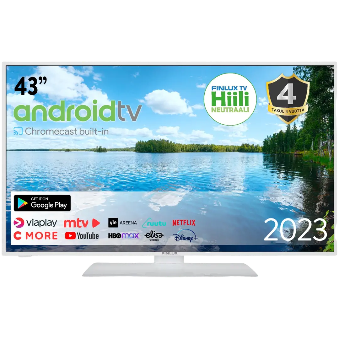 Finlux 43 Full HD Android Smart TV 43G80WCI valkoinen