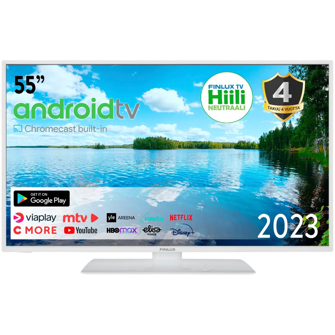 Finlux 55 4K UHD Android Smart TV 55G9WCMI valkoinen
