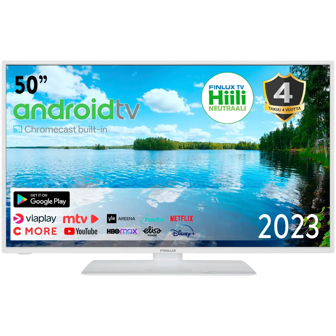Finlux 50 4K UHD Android Smart TV 50G9WCMI valkoinen