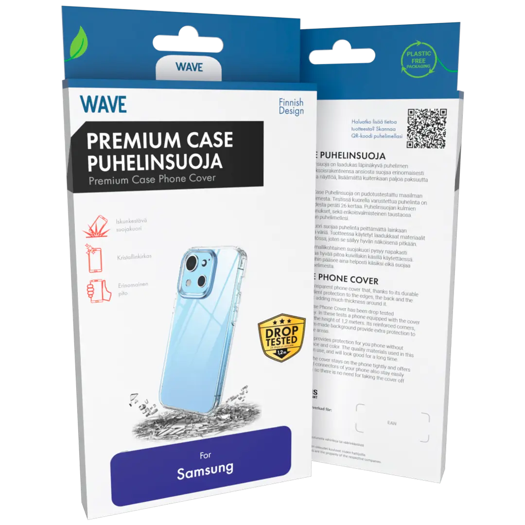 Wave Premium Case Puhelinsuoja, Samsung Galaxy A25 5G, Kirkas