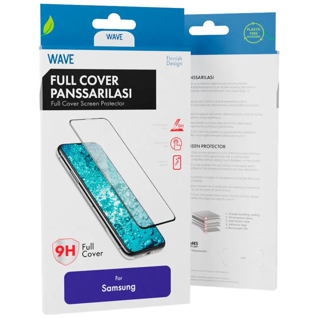 Wave Full Cover panssarilasi Samsung Galaxy A05s