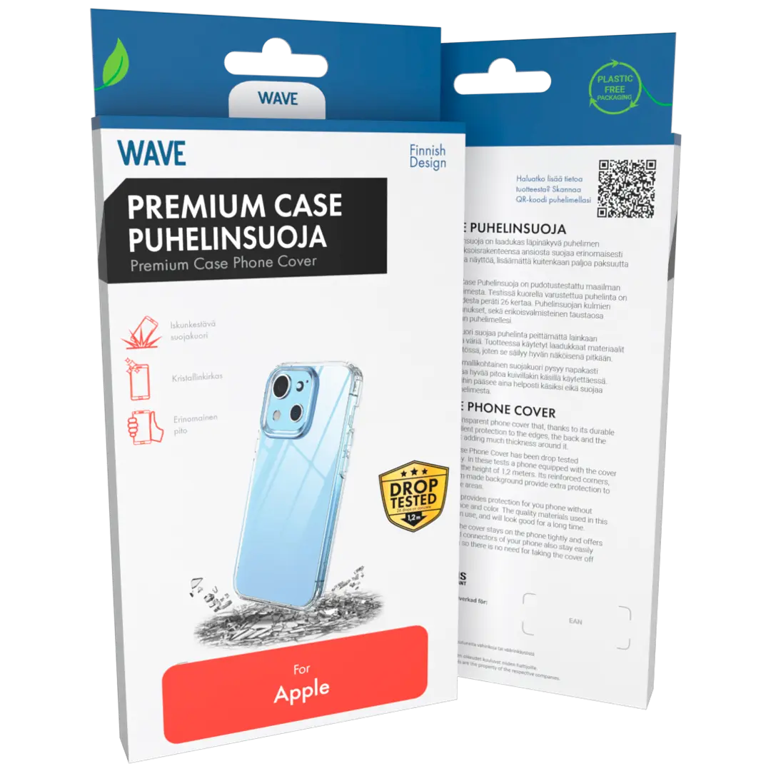 Wave Premium Case Puhelinsuoja, Apple iPhone 16 Pro Max, Kirkas