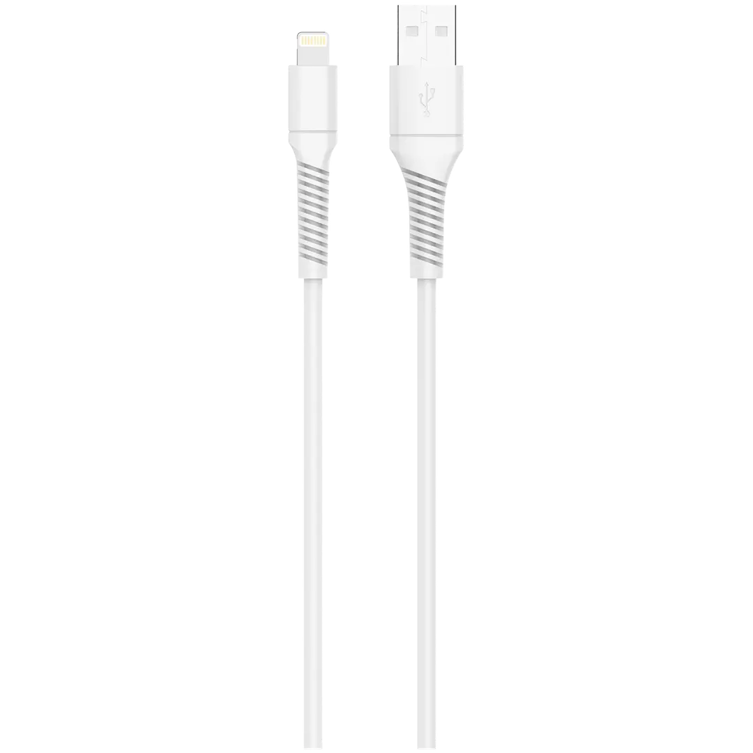 CharGo latauskaapeli, USB-A -> Apple Lightning (8pin), 1m, Valkoinen