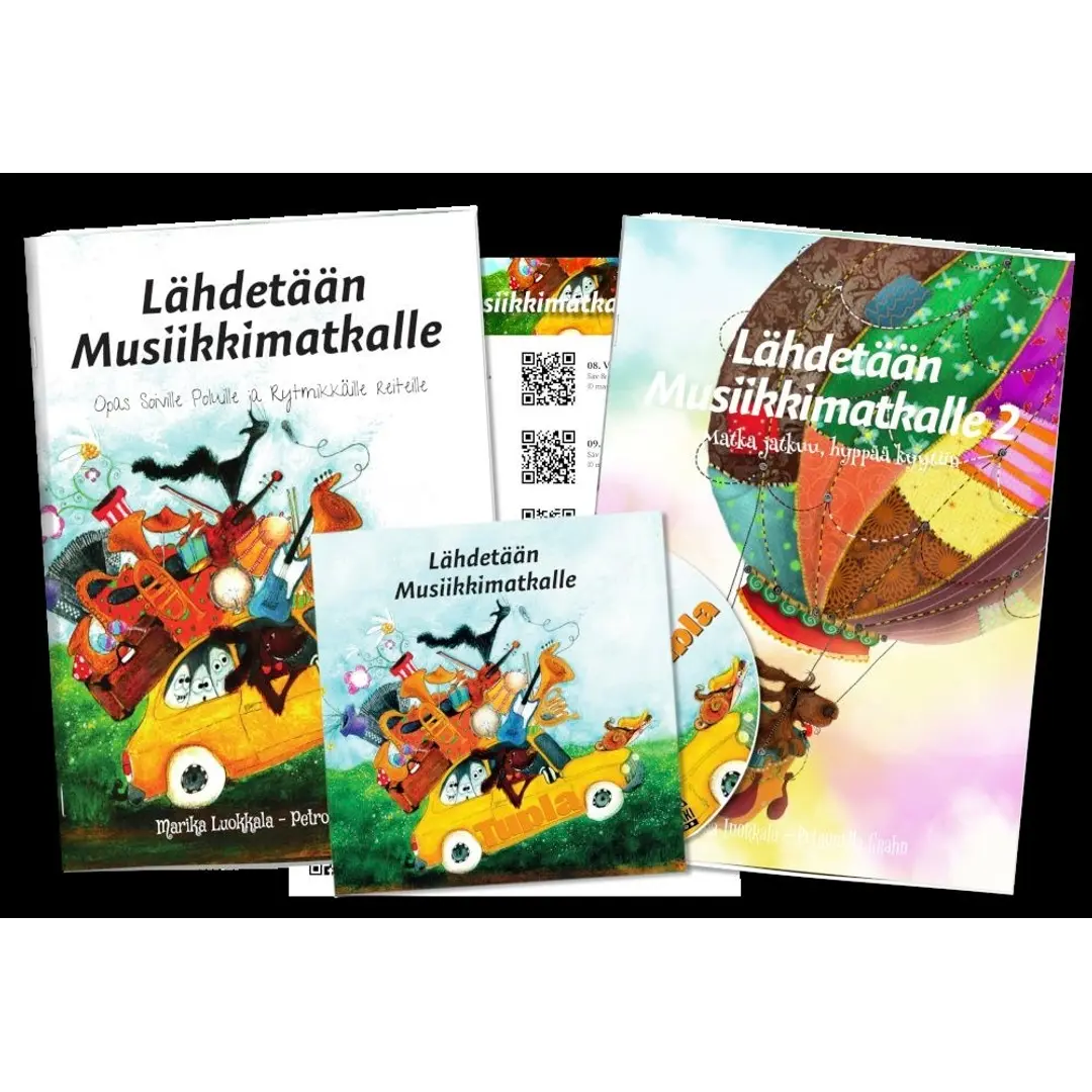 Luokkala, Lähdetään Musiikkimatkalle 1 ja 2 -paketti (+cd ja 2 QR-koodikorttia)