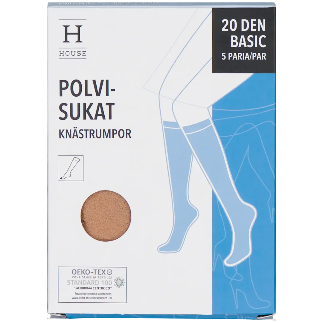 House naisten polvisukat basic 20 den PS20X5HR 5-pack